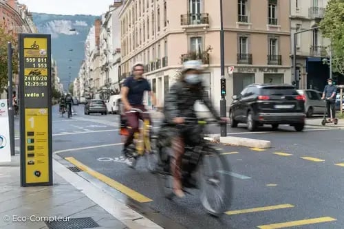 Eco-Display pour promouvoir le vélo