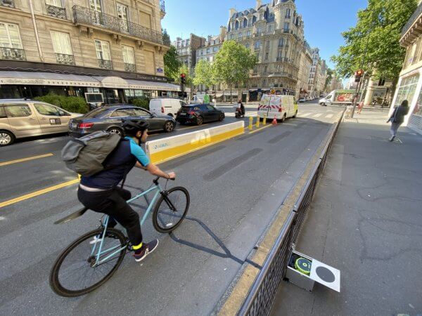 compteur vélo temporaire Easy ZELT - Paris