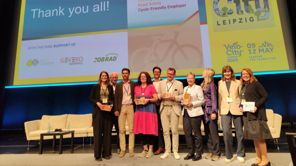 ECF awards ceremony at Velo-City 2023 in Leipzig